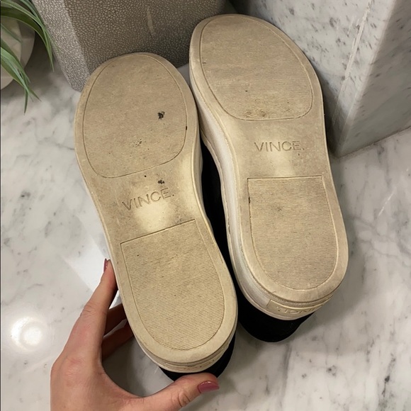 Vince Black Warren Suede Sneakers - Picture 8 of 11